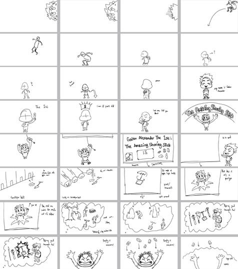 RTEJr Purple People Feeder storyboard